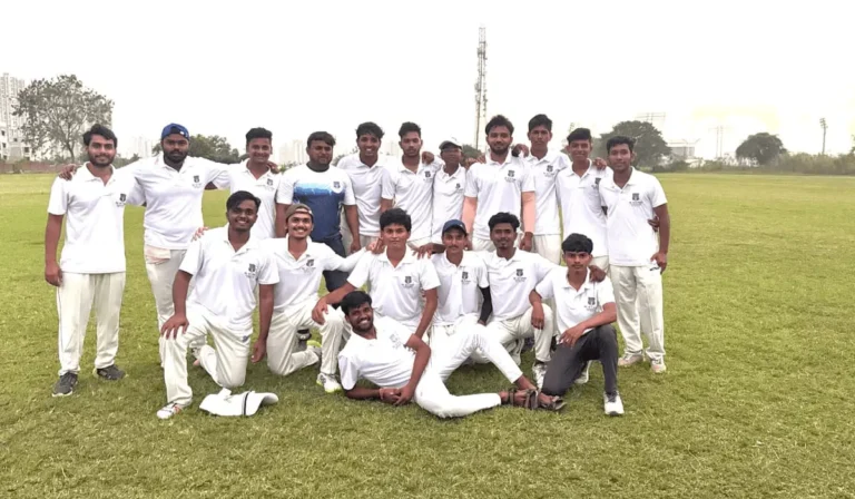 DYPTC Men's Cricket Team Shines in Pune University Inter College Competition