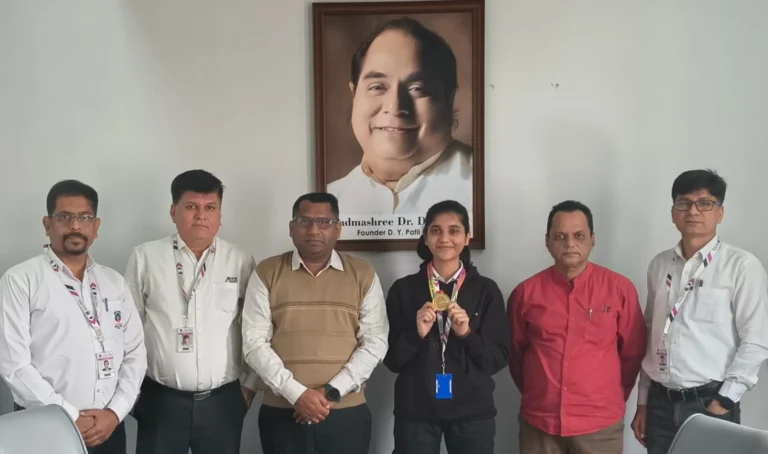 FE Student Unnati Phadtare Wins Two Gold Medals at District Karate Championship | DY Patil Technical Campus Pune