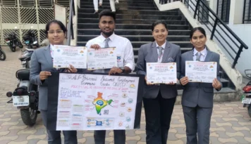 DYPTC students winning prizes at SPARKTECH 2026 PosterNova competition